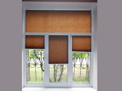 Жалюзи Эконом Плиссе жемчуг какао