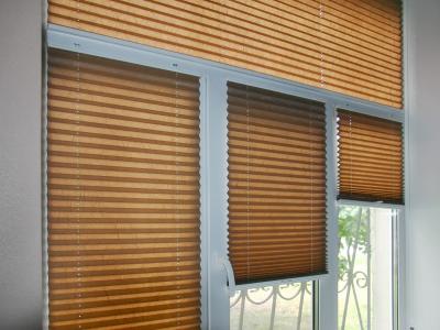 Жалюзи Эконом Плиссе жемчуг какао