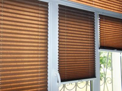 Жалюзи Эконом Плиссе жемчуг какао