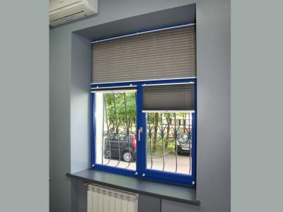 Шторы-плиссе, ткань Твист Жемчуг Грей